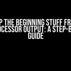 Strip the Beginning Stuff from C Preprocessor Output: A Step-by-Step Guide